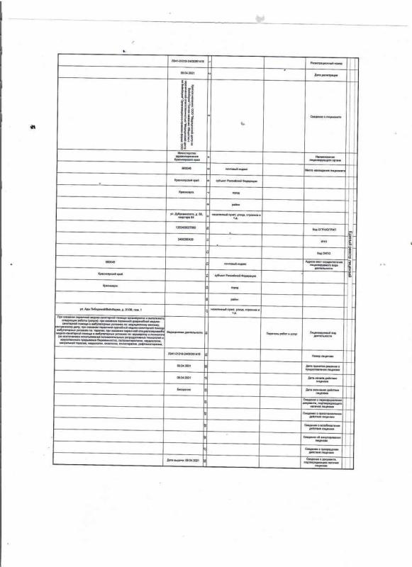 Лицензия на медицинскую деятельность, стр 3